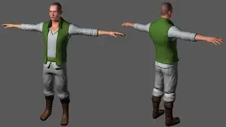 Slender Athletic Male Character