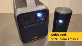 Quick Look: Anker Nebula Mars 3 Outdoor Projector (with Capsule 3 Laser size comparison)