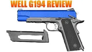 Well G194 - 1911 CO2  Pistol Unboxing, Review & Shooting