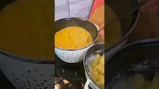 Delicious white soup with vegetables