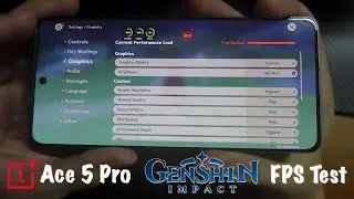 OnePlus Ace 5 Pro - Genshin Impact 15 Minutes FPS Test with Screenrecord