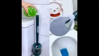 Newest Long Handle Non-Punch Silicone Toilet Brush🚽