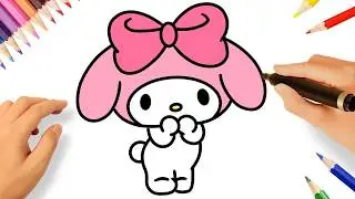 HOW TO DRAW MY MELODY EASY 🎀 |  SANRIO