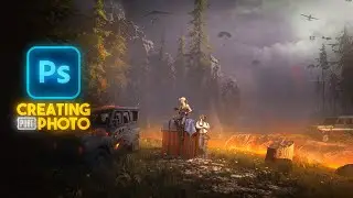 Manipulating a PUBG MOBILE photo in Photoshop!! | Photoshop editing | Satisfied Official
