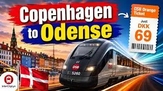 Train Journey from Copenhagen to Odense | DKK 69 on DSB Orange InterCityLyn