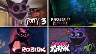 Evolution of CatNap in all games | Poppy Playtime 3, Project Playtime, Roblox, Friday Night Funkin