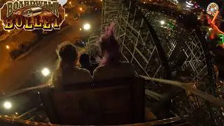 Boardwalk Bullet Back Row POV At Night! | Kemah Boardwalk 2022