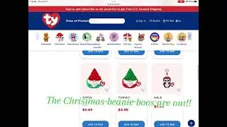 The Christmas beanie boos are out!!