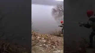На рыбалке с дочей