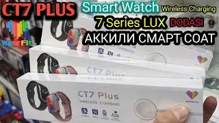 CT7 Plus series 7 wireless charging Smart Watch СМАРТ ВАТЧ ОБЗОР Smart Soat Videosi