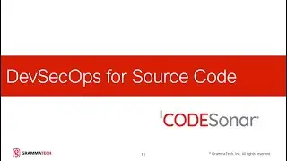 DevSecOps for Source Code: CodeSonar by GrammaTech (173)