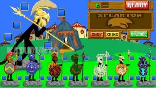 GIANT GOLD CONTROLS ALL SKIN SPEARTON AND UPGRADE MAXIMUM POWER | STICK WAR LEGACY - KASUBUKTQ