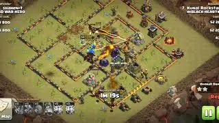 Easy Dragon Loon Attack on Nearly full upgraded Th10 Without King | CWL Event |  Clash of Clans