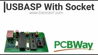 USBasp AVR Programmer With 28Pin Socket Thanks To #PCBWay #ElectroIoT
