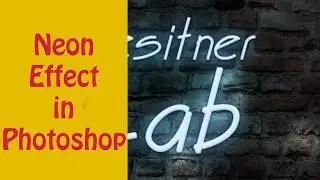 How to create Neon text effect in Photoshop