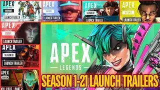 Apex Legends All Cinematic Launch Trailers Seasons 1-21| All Apex Story trailers in Order (HD)
