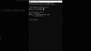 Nslookup CMD command in windows #shorts