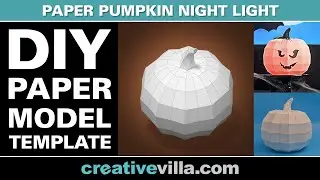 DIY Pumpkin Paper Model Assembly Step-by-Step