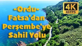🎬 Ordu Fatsa → Perşembe Sahil Yolu Sürüşü | Karadeniz Kıyısında Huzurlu Bir Yolculuk | 4K