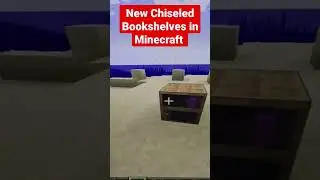 New Chiseled Bookshelves in Minecraft #gameplay #minecraftbuilds #build