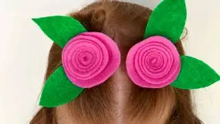 How to Make Easy Felt Flower Roses Tutorial (Felt Rolled Roses)