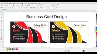 How to Create Business Cards in CorelDraw | Professional Business Card | Doctor design