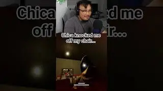 BRO FLEW OFF HIS CHAIR LOL! 