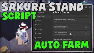 [❄☀] Roblox Sakura Stand Script Auto Farm, Items Farm & Free Stands Pastebin 2025