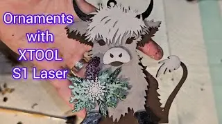 565 - Highland Cow Ornament 🐄 | @xToollaser | 3D Layered Ornaments | #xtool #ornaments #highlandcow