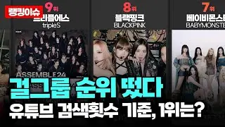 지금, 누가 1위일까? 걸그룹 순위 TOP40 떴다!! (순위 기준은 2024년 5월 유튜브 검색량이예요!!) #뉴진스 #아일릿 #에스파 #르세라핌 #트리플에스 #키스오브라이프