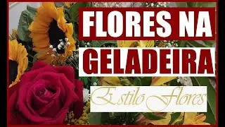 FLORES NA GELADEIRA DE CASA #flores #rosa #floricultura