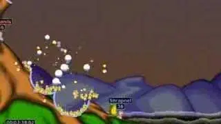 Worms Armageddon: Random lucky shot 2