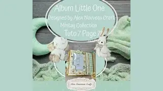 Little one #mintay collection mini album for baby Tutorial 7 Page 7 #scrapbooking #handmade #popup