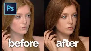 How to Skin Retouch Portrait like a Pro in Photoshop CC Manipulation Tutorial Retouching, Timelapse
