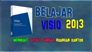 Belajar MS Visio 2013 Membuat Layout gambar Ruangan Kantor part2