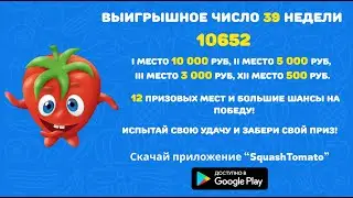 Приложение Squash Tomato. Запись розыгрыша 