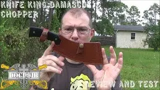 Damascus Chopper Fixed Blade Review and Test