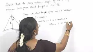 Application of Derivatives Maxima and Minima 07