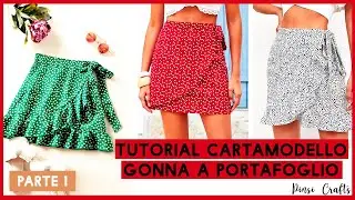 TUTORIAL CARTAMODELLO GONNA A PORTAFOGLIO | facile e veloce