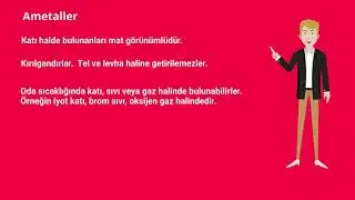 Metaller, Ametaller ve Yarı Metallerin Özellikleri