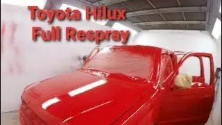 How to paint a pickup truck including the door shuts