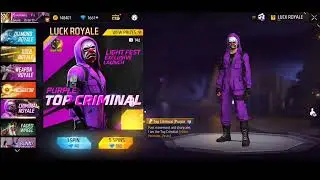 Cimernal Royal Kitna Diamond laga 🤩 - Purple criminal Event |Congratulations✅🥳 |Free Fire New Event