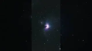 Live Orion Nebula through telescope