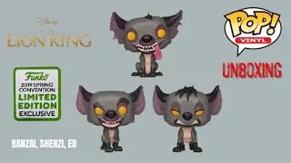 Banzai, Shenzi & Ed Funko Pop Vinyl Disney Lion King 3-Pack Hyenas 2019 Spring Convention Limited