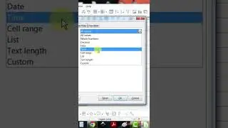 Libreoffice calc data validation 
