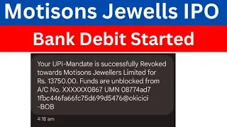 Motisons IPO Allotment Status | Motisons allotment  update |  Motisons jewellers IPO allotment