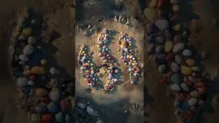 3d Looping Pebbles Animation