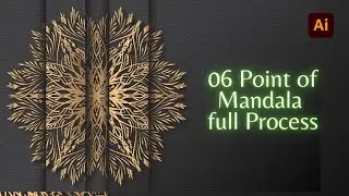 6 points of mandala Design tutorial