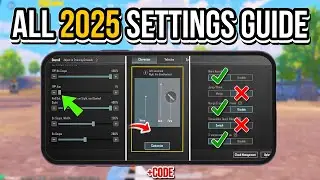 PUBG MOBILE 2025 BEST SETTINGS, SENSITIVITY & LAYOUTS 🔥 FULL COURSE + CODE ✅