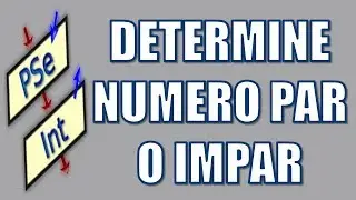 PSeInt - Determine si un numero es par o impar